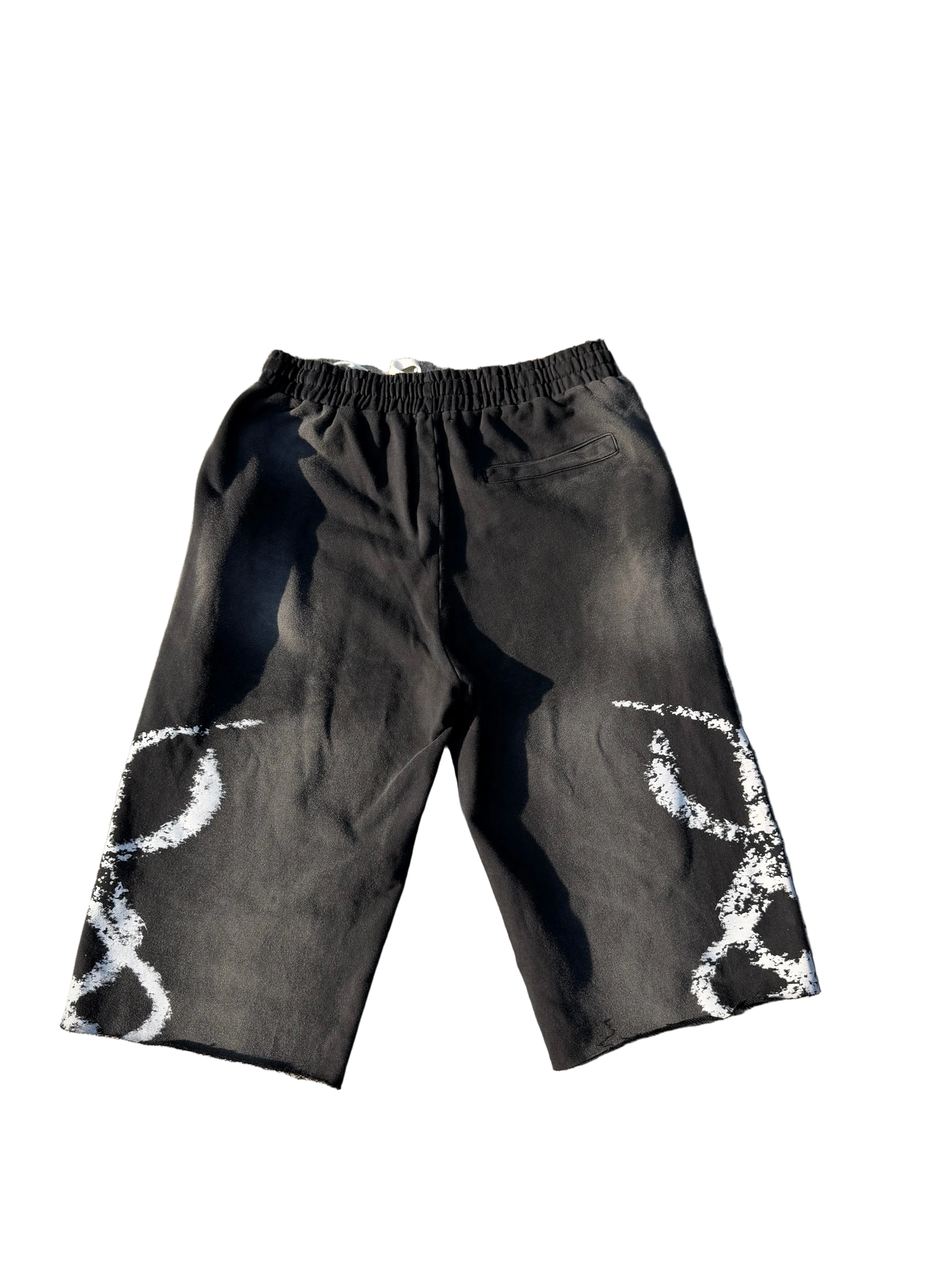 CHALKED SHORTS 3/4 BLACK
