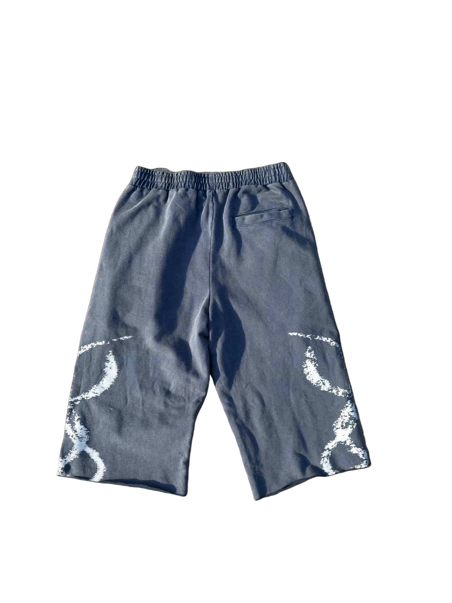 CHALKED SHORTS 3/4 BLUE