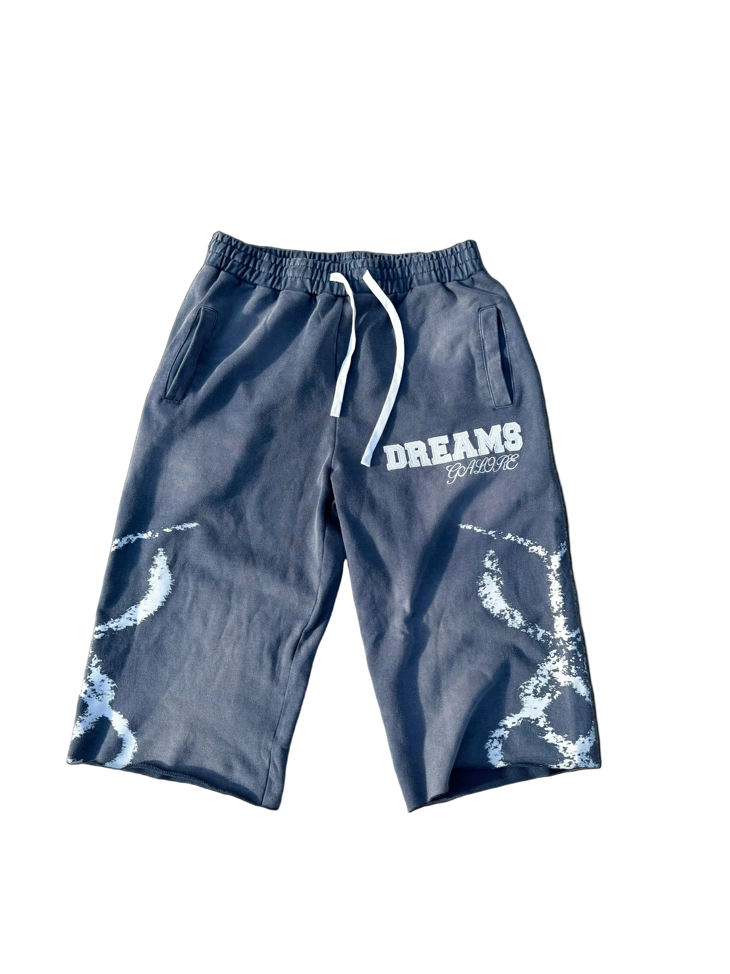CHALKED SHORTS 3/4 BLUE